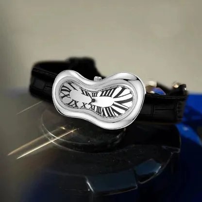 Melting Crash Watch Dali Paris French Rare Irregular Shape Vintage Waterproof