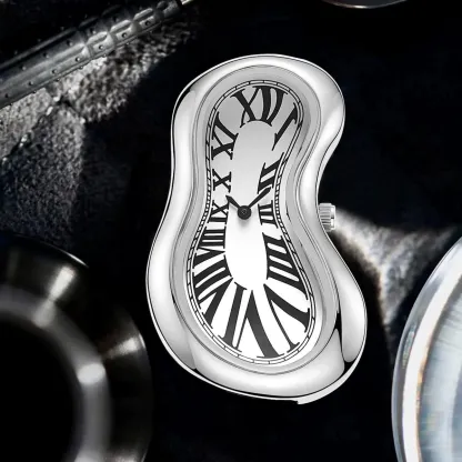 Melting Crash Watch Dali Paris French Rare Irregular Shape Vintage Waterproof