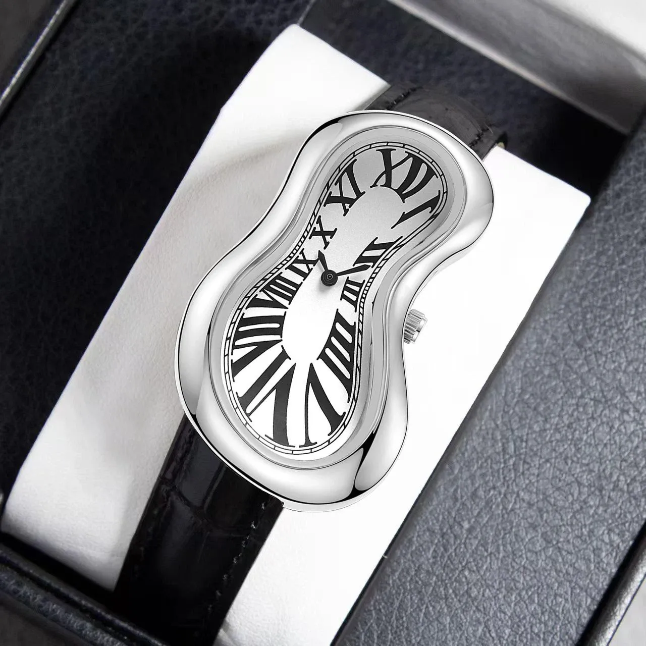 Melting Crash Watch Dali Paris French Rare Irregular Shape Vintage Waterproof