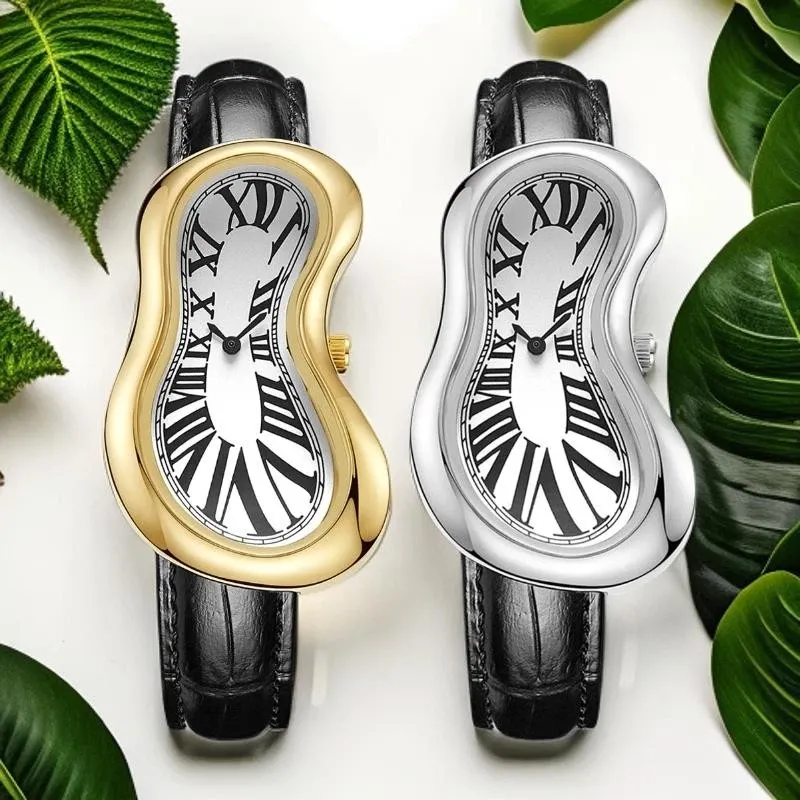 Melting Crash Watch Dali Paris French Rare Irregular Shape Vintage Waterproof
