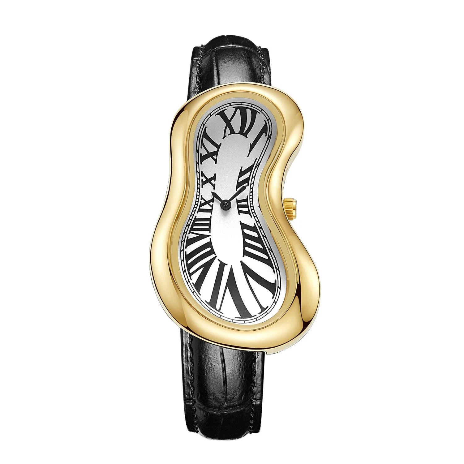 Melting Crash Watch Dali Paris French Rare Irregular Shape Vintage Waterproof