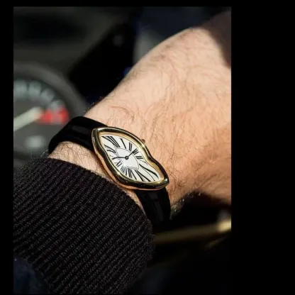 Melting Crash Watch Vintage Rare Irregular Shape Waterproof Luxury Twist Watch