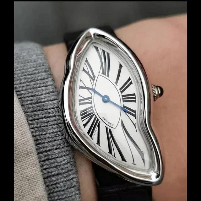 Melting Crash Watch Vintage Rare Irregular Shape Waterproof Luxury Twist Watch