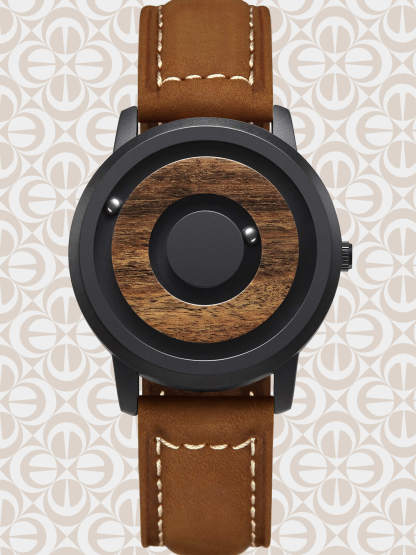 EUTOUR Magnetic Wooden Watch