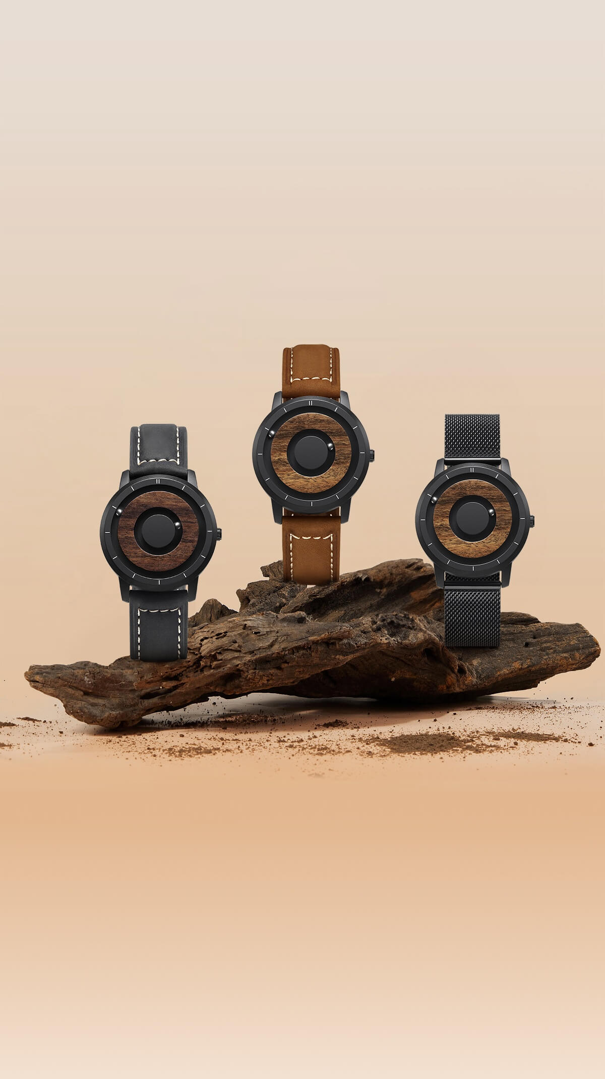 EUTOUR Magnet Wooden Watches