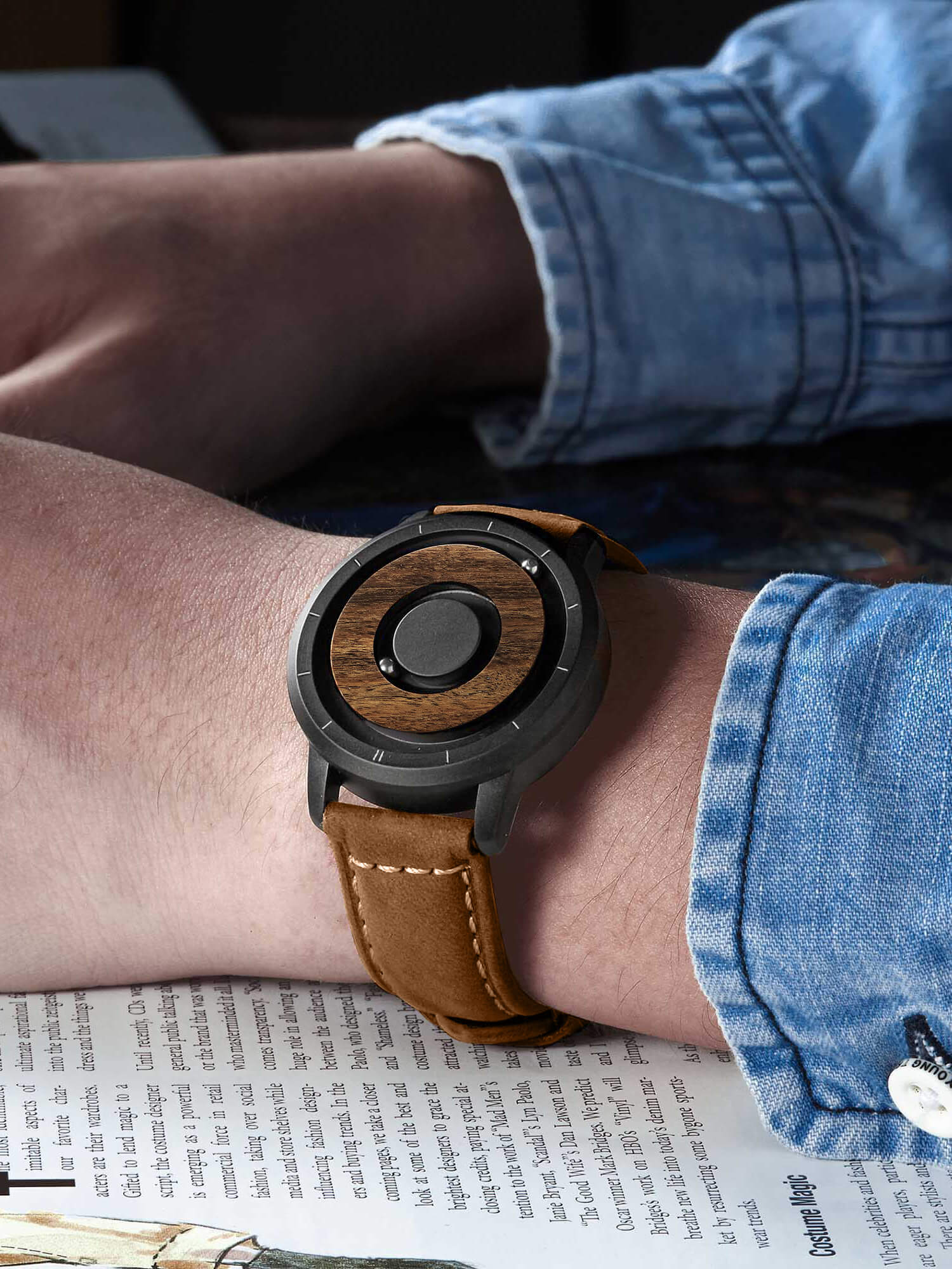 EUTOUR Magnet Wooden Watches