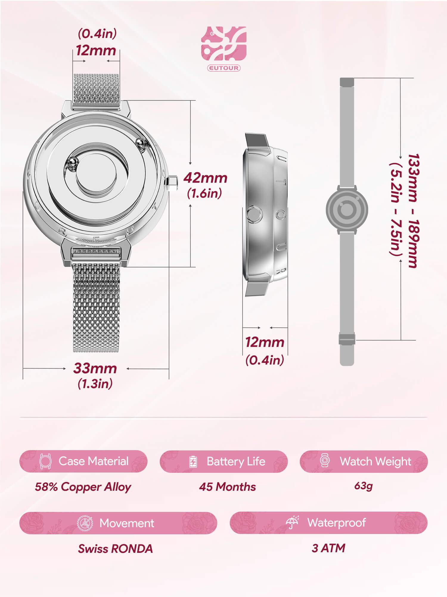 Classic Magnet Minimalist Watches For Women