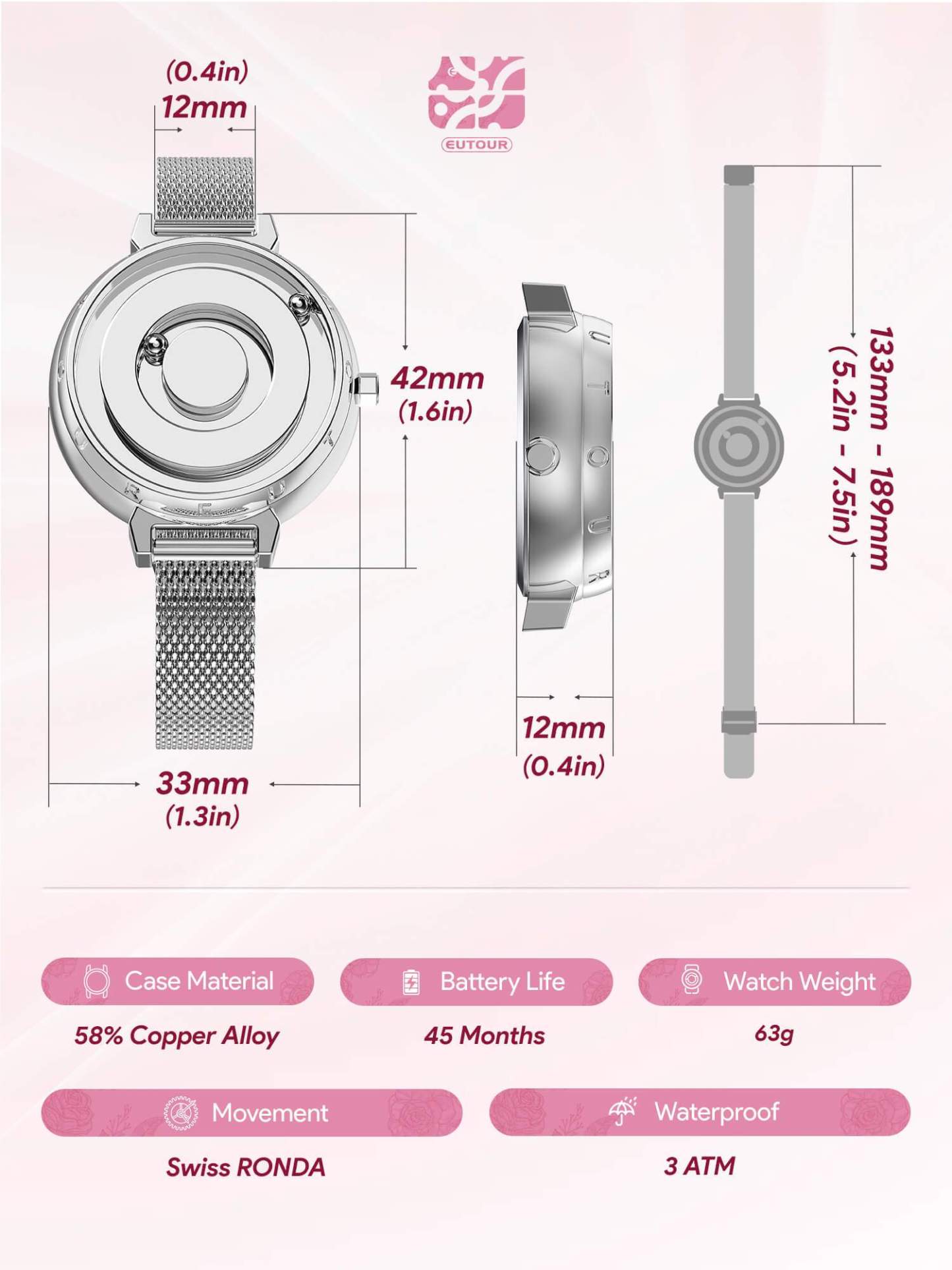 Classic Magnet Minimalist Watches For Women