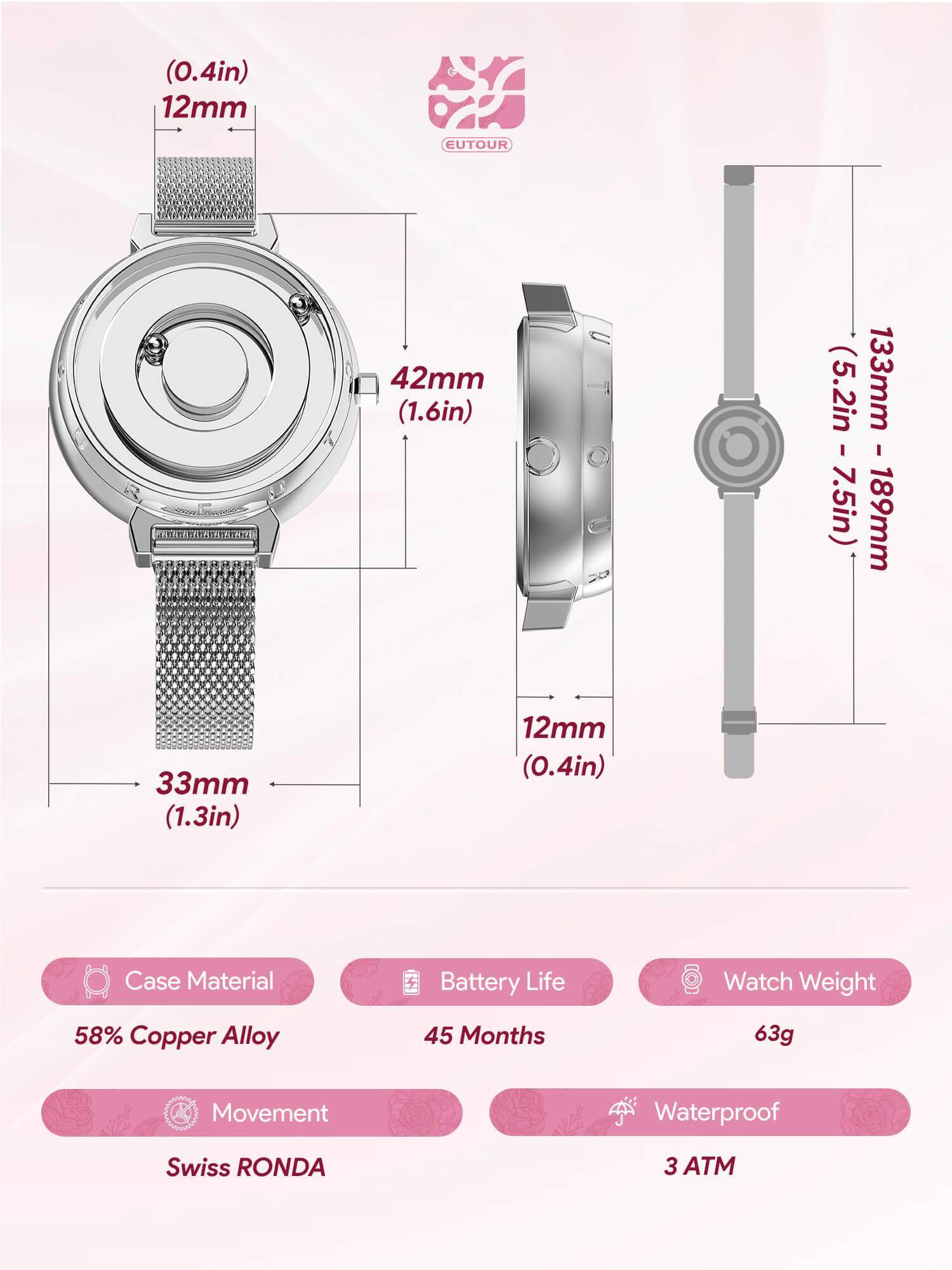 Classic Magnet Minimalist Watches For Women