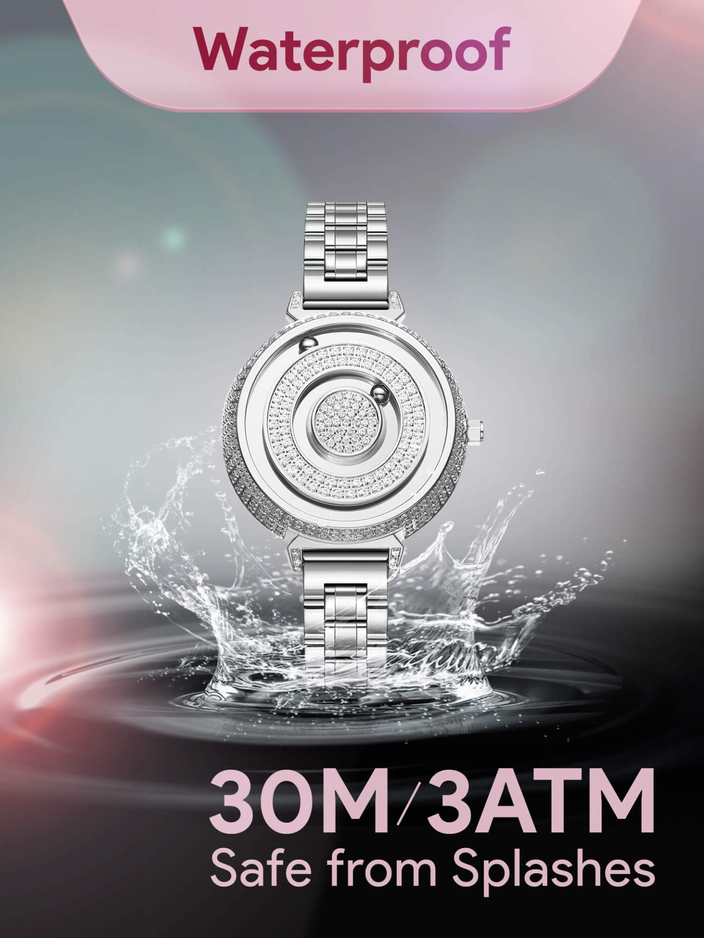 EUTOUR Magnet Crystal Watch E035 For Ladies