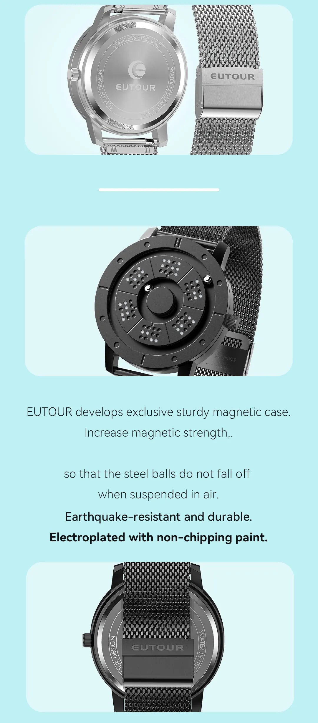 EUTOUR 2025 Magnetic Watch