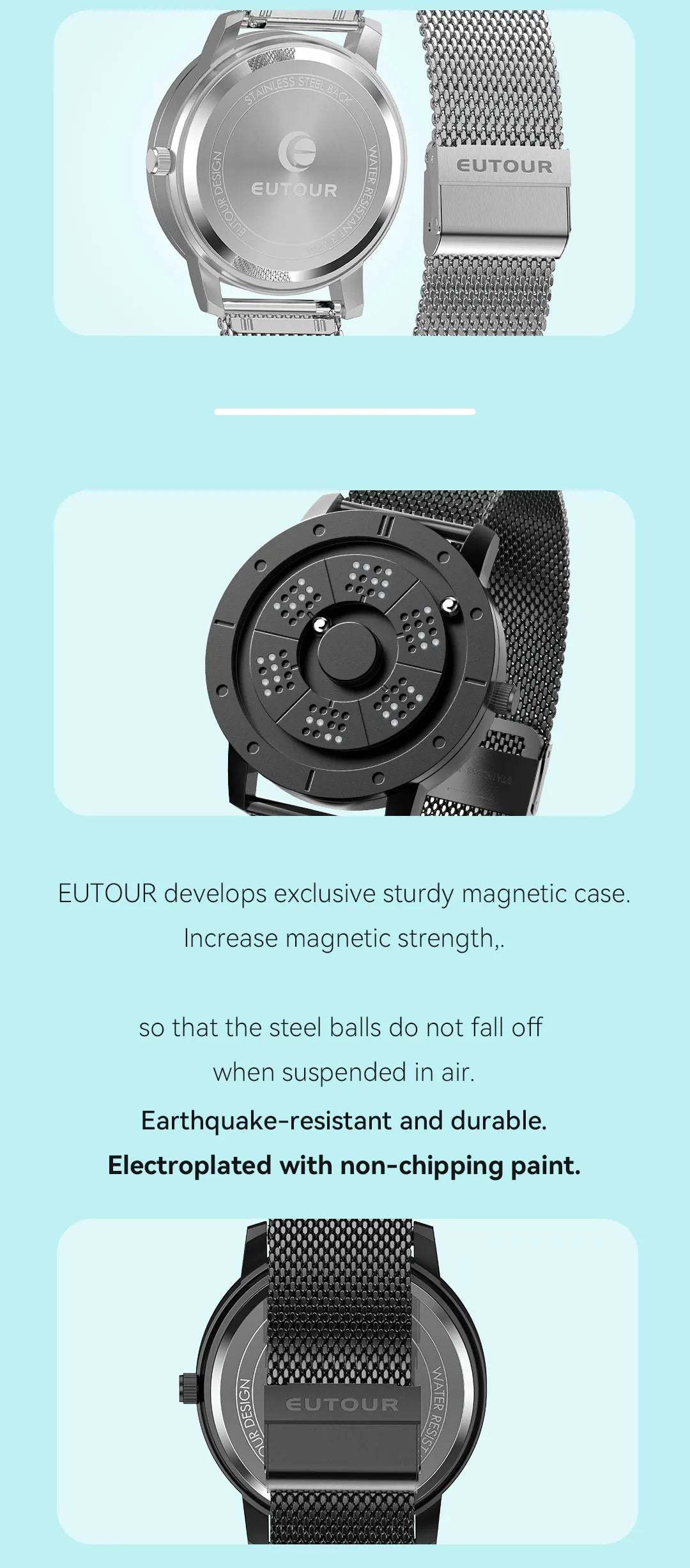 EUTOUR 2025 Magnetic Watch