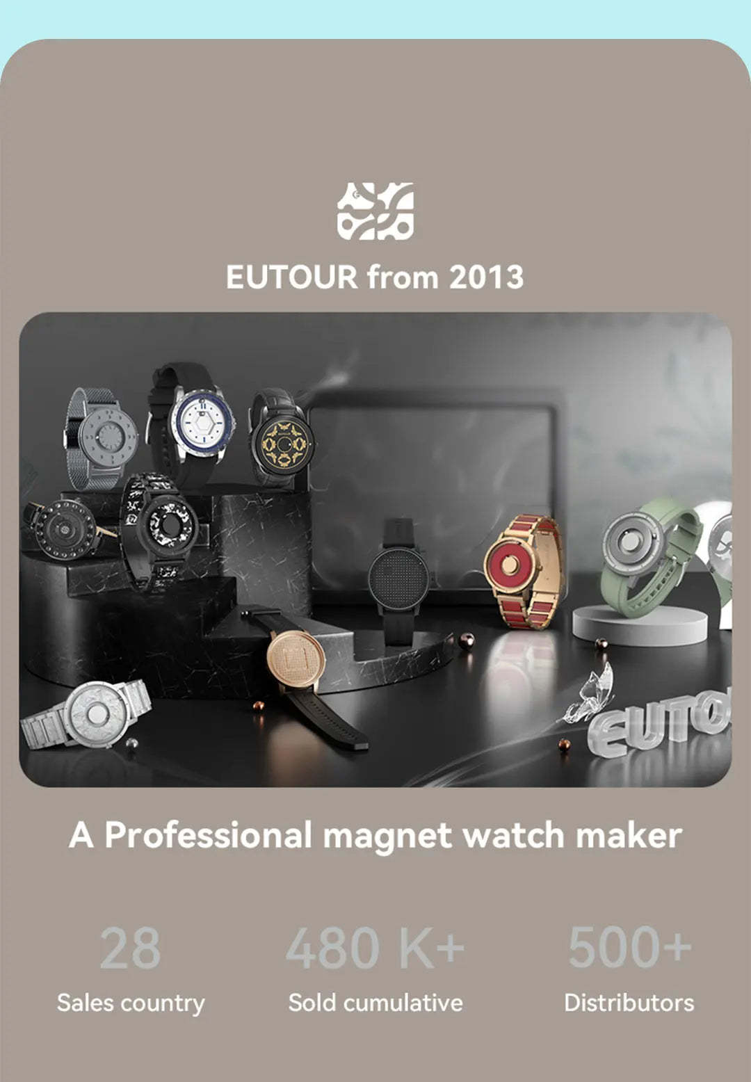 EUTOUR 2025 Magnetic Watch