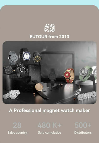 EUTOUR 2025 Magnetic Watch