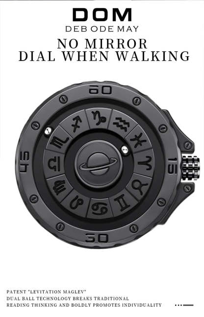 DOM 1733 Magnetic Watch Original Pointer Rotating Magnetic Constellation