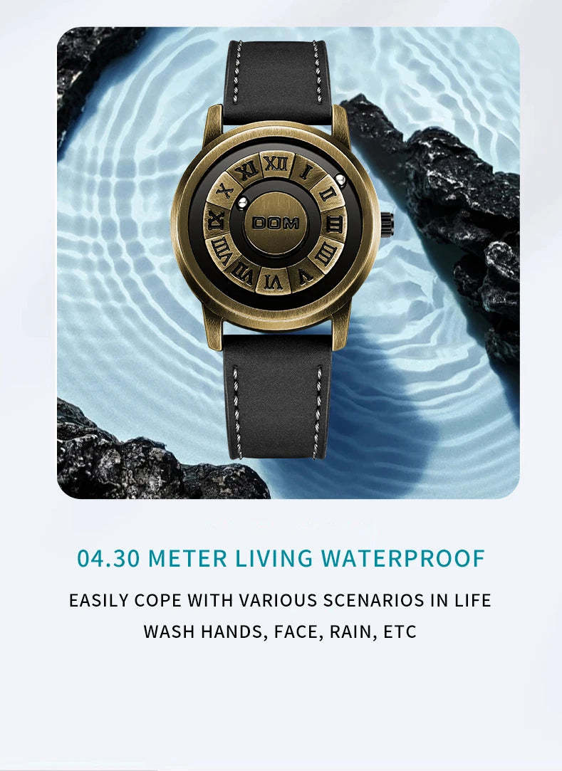 DOM Fashion Cool Magnetic Suspension Watch