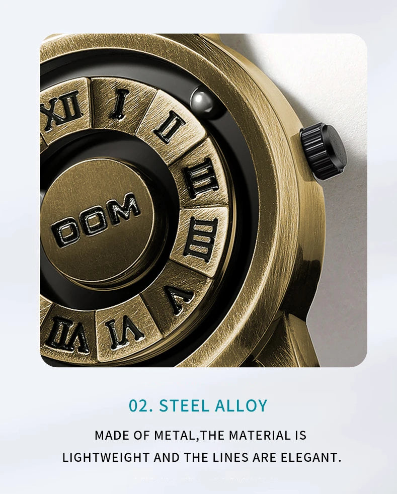 DOM Fashion Cool Magnetic Suspension Watch
