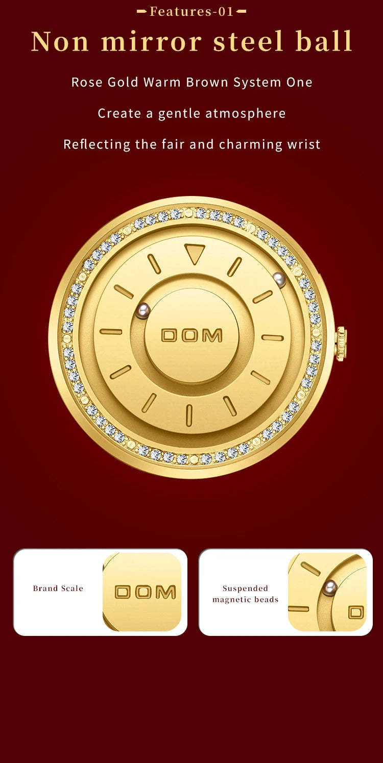 DOM 1758 Top Trend Concept Personality Creative Roller Pointer New Watch