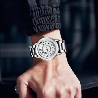 DOM 1769 Man Watch Creative Silver Stainless Steel