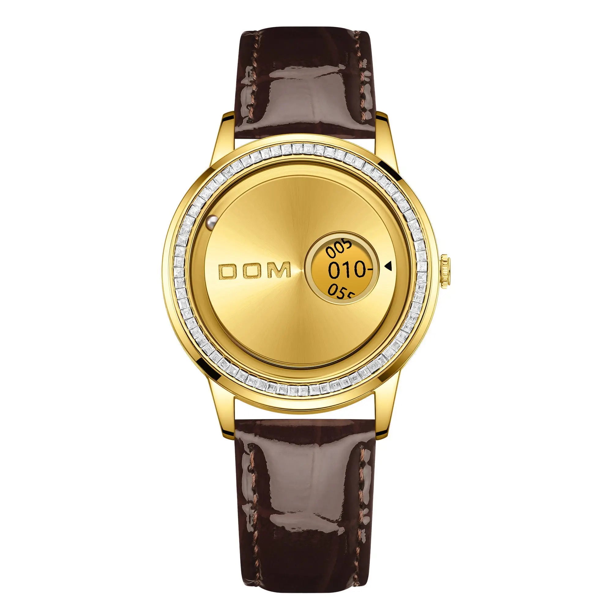 DOM 1759 New Original Factory Magnetic gold Trend Leather Women's Watch