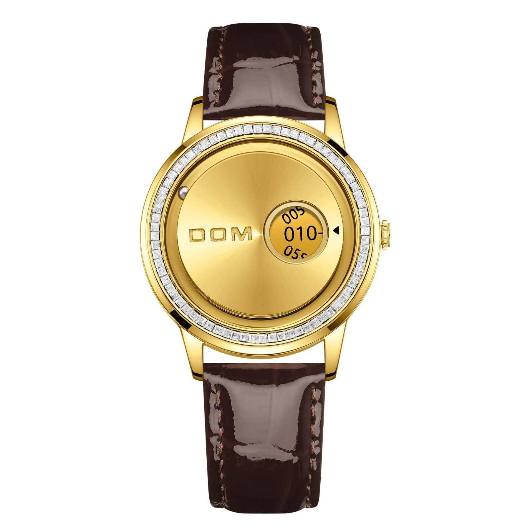 DOM 1759 New Original Factory Magnetic gold Trend Leather Women's Watch