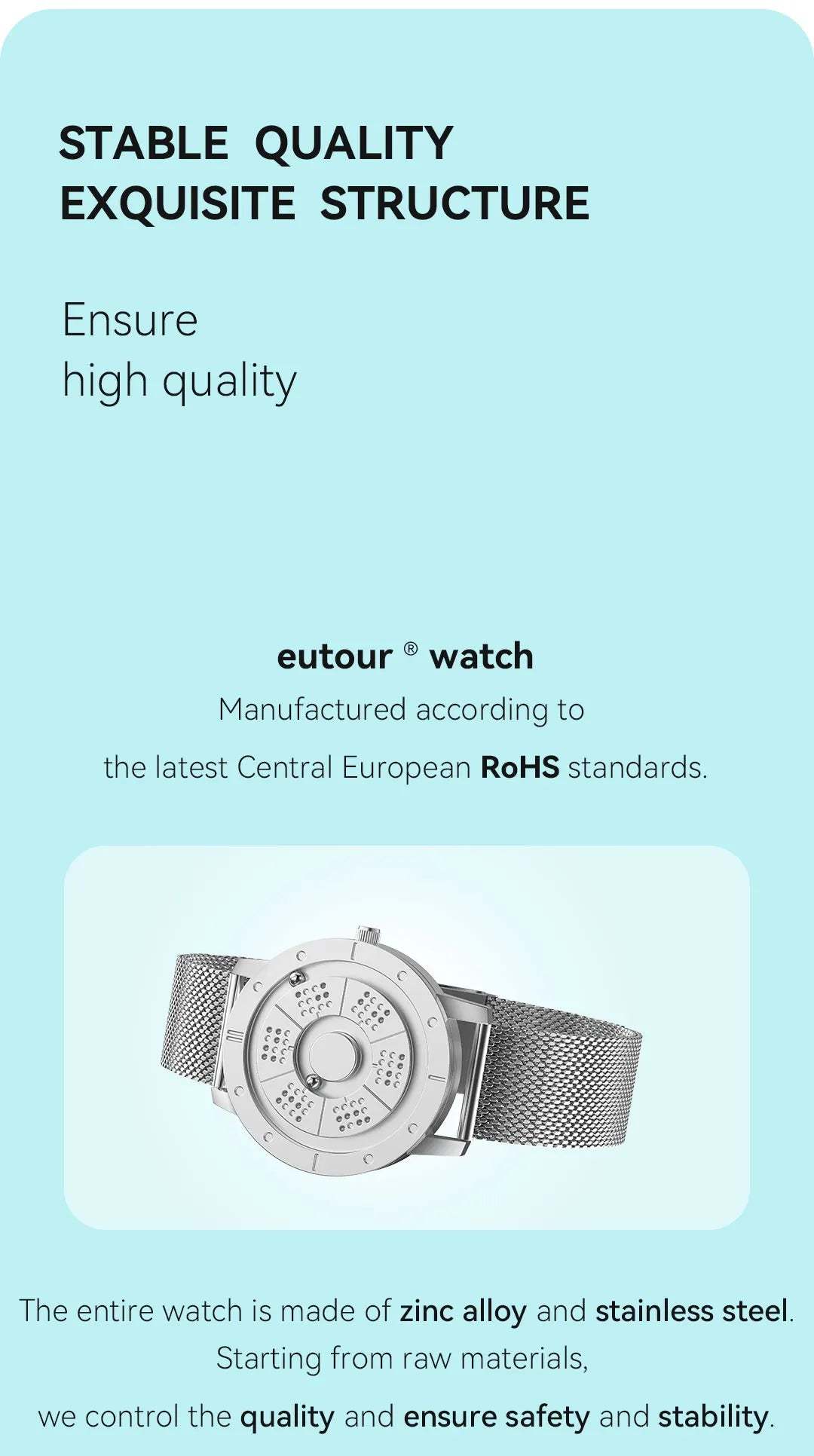 EUTOUR 2025 Magnetic Watch