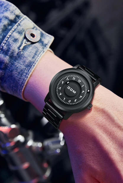 DOM 1769 Man Watch Creative Silver Stainless Steel