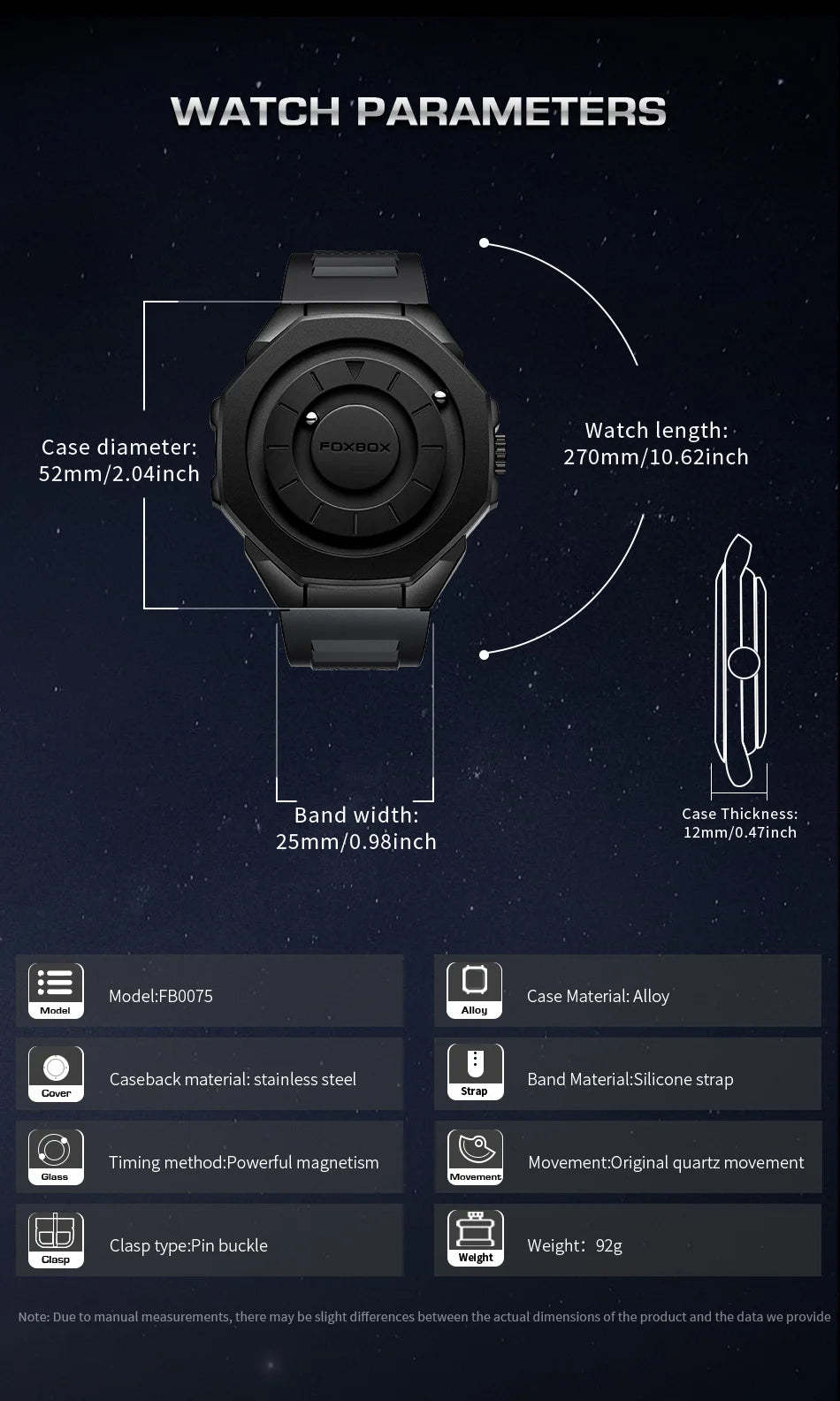 FOXBOX Fashion New Quartz Wristwatches