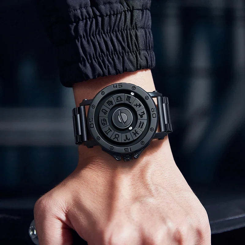 DOM 1733 Magnetic Watch Original Pointer Rotating Magnetic Constellation