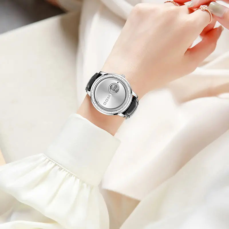 DOM 1759 New Original Factory Magnetic gold Trend Leather Women's Watch