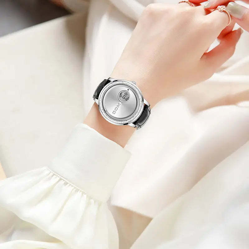 DOM 1759 New Original Factory Magnetic gold Trend Leather Women's Watch