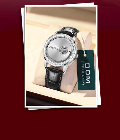 DOM 1759 New Original Factory Magnetic gold Trend Leather Women's Watch