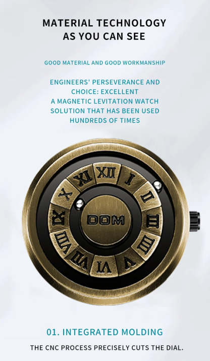DOM Fashion Cool Magnetic Suspension Watch
