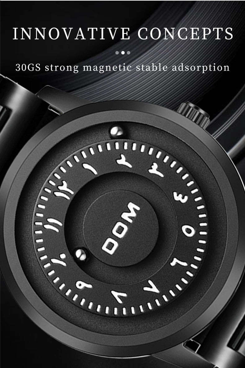 DOM 1769 Man Watch Creative Silver Stainless Steel