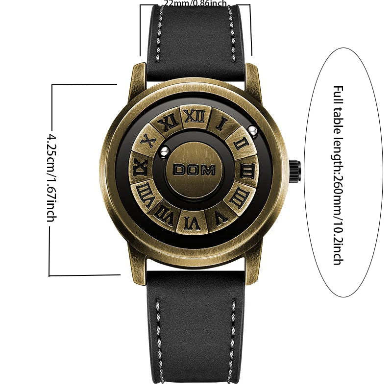 DOM Fashion Cool Magnetic Suspension Watch