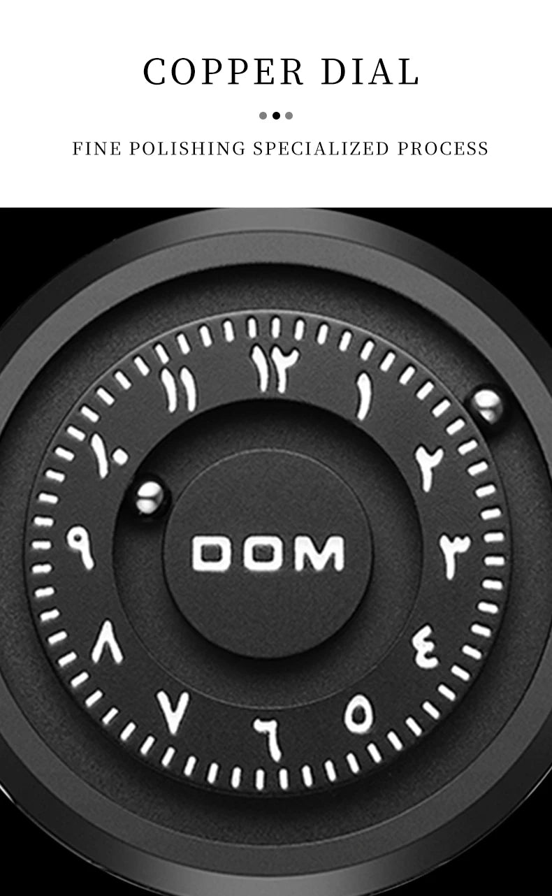 DOM 1769 Man Watch Creative Silver Stainless Steel