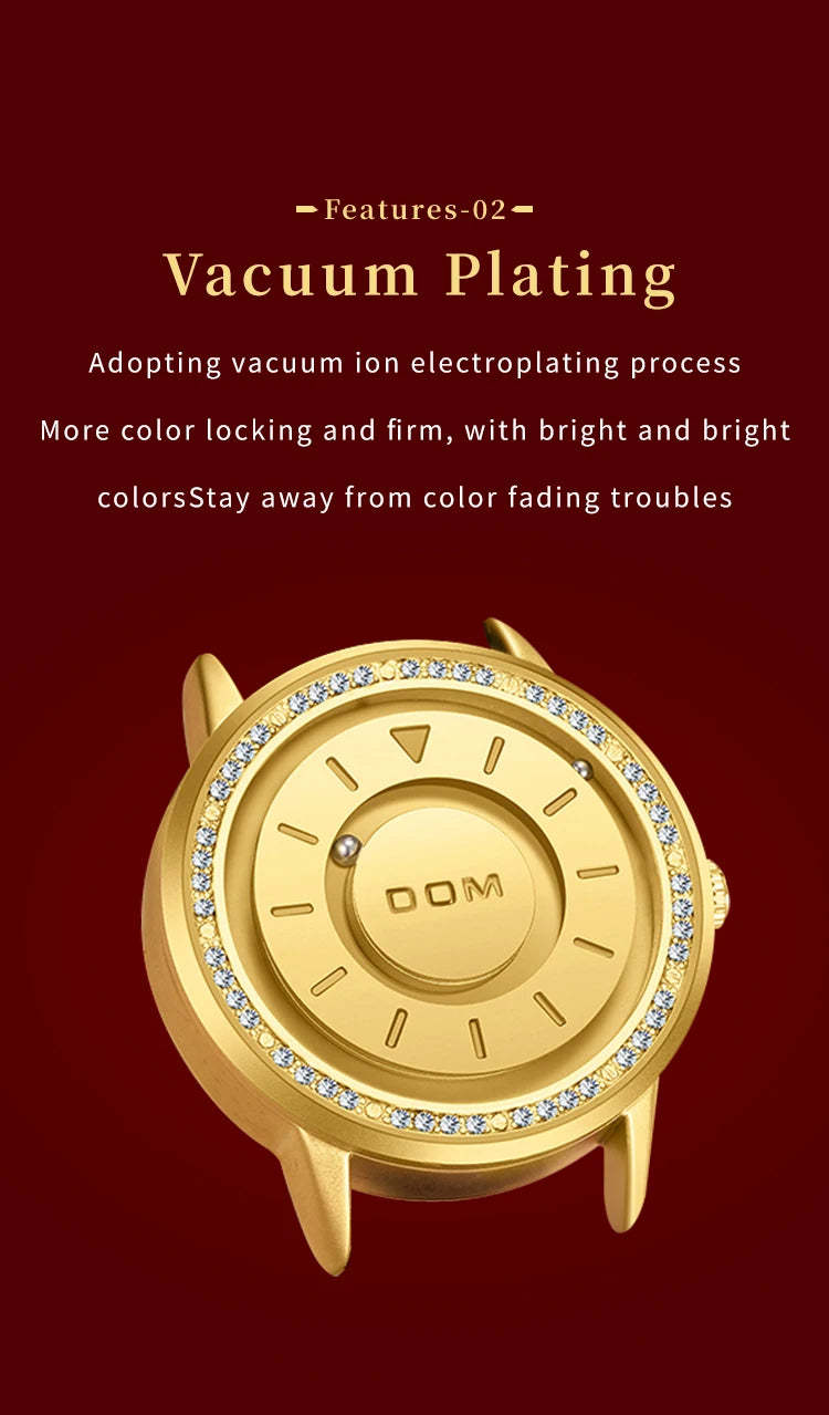 DOM 1758 Top Trend Concept Personality Creative Roller Pointer New Watch