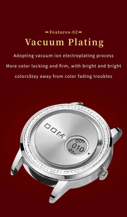 DOM 1759 New Original Factory Magnetic gold Trend Leather Women's Watch