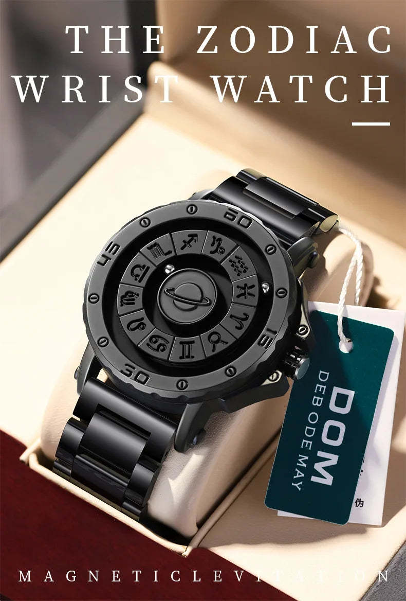 DOM 1733 Magnetic Watch Original Pointer Rotating Magnetic Constellation