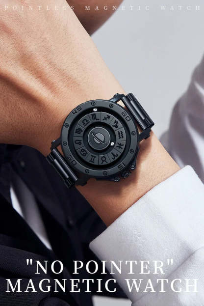 DOM 1733 Magnetic Watch Original Pointer Rotating Magnetic Constellation