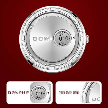 DOM 1759 New Original Factory Magnetic gold Trend Leather Women's Watch