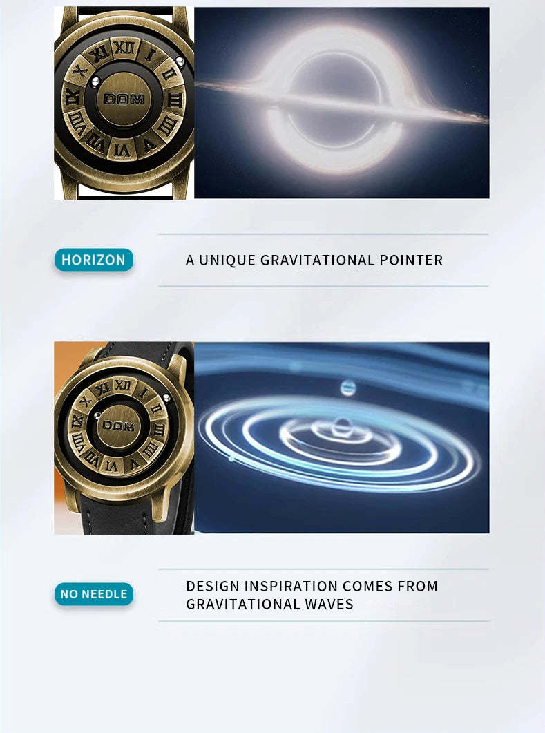 DOM Fashion Cool Magnetic Suspension Watch