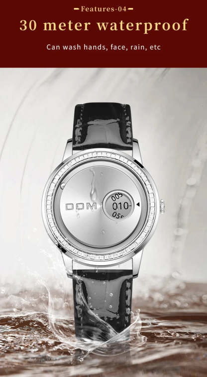 DOM 1759 New Original Factory Magnetic gold Trend Leather Women's Watch