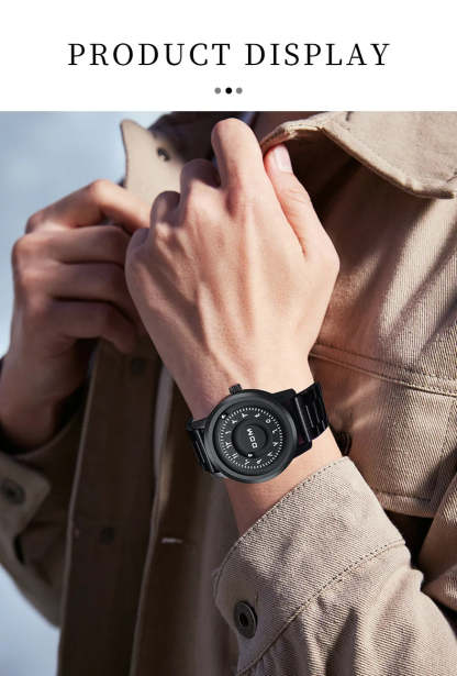 DOM 1769 Man Watch Creative Silver Stainless Steel