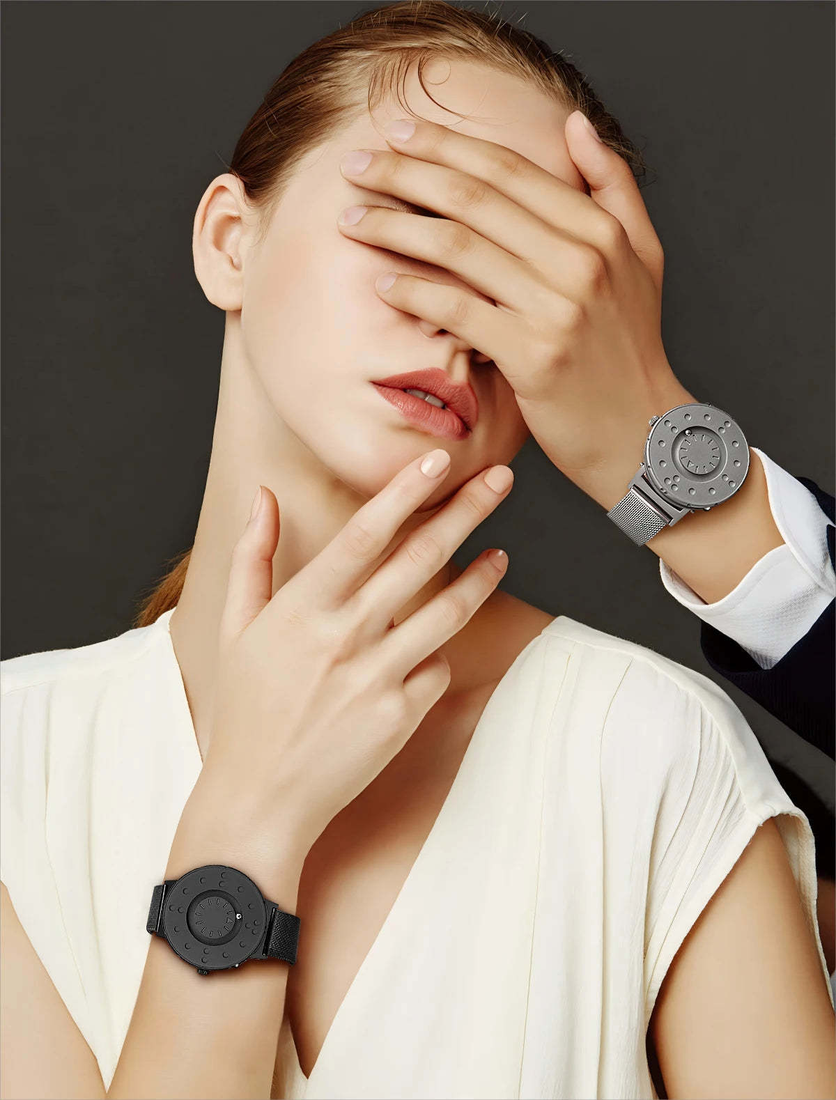 EUTOUR 2025 New Arrival Magnetic Watch Men Digital Wristwatch