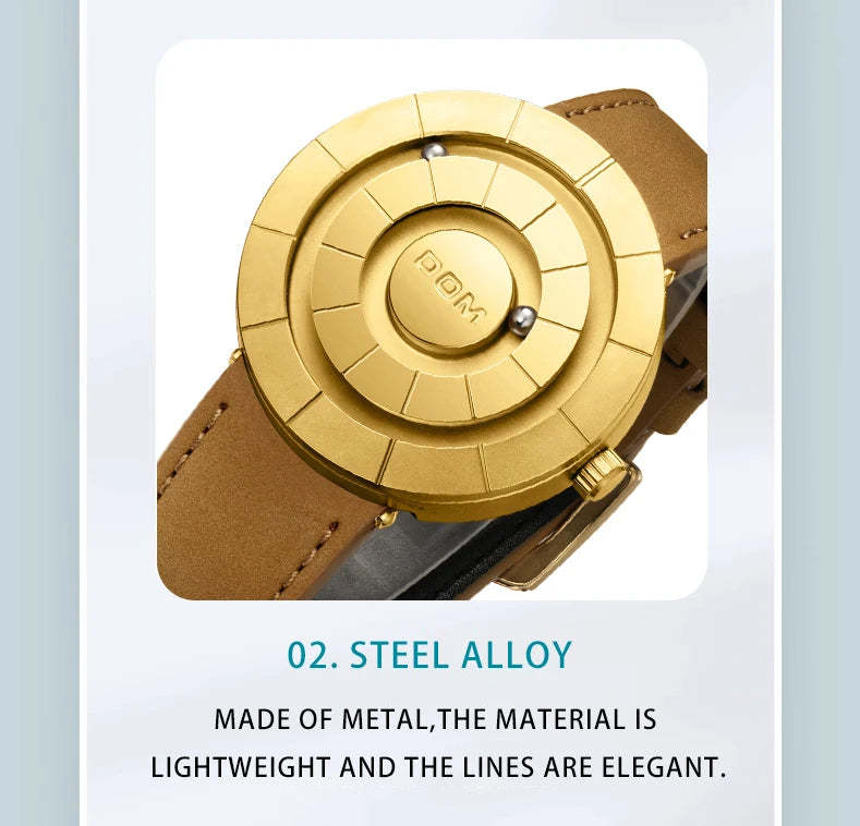 DOM 1753 Creative Design Watches Men Magnetic Watches