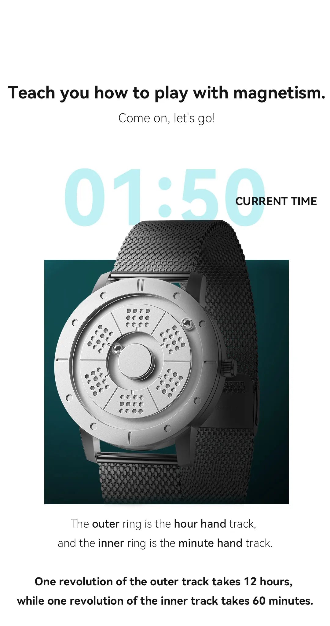 EUTOUR 2025 Magnetic Watch