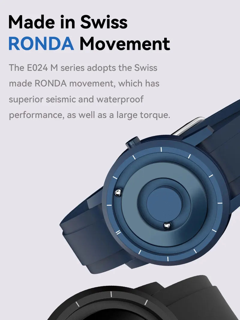 EUTOUR Stardard Quality Magnet Watch Classic 5 ATM Water proof