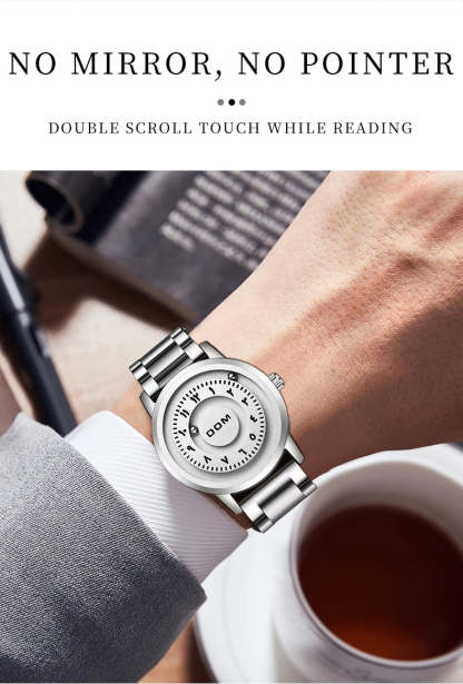 DOM 1769 Man Watch Creative Silver Stainless Steel