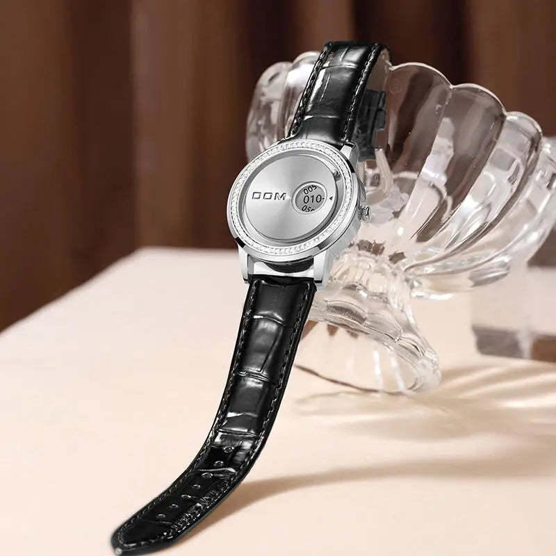 DOM 1759 New Original Factory Magnetic gold Trend Leather Women's Watch